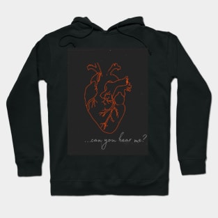 Aesthetic heart heartbeat dark academia strings of fate Hoodie